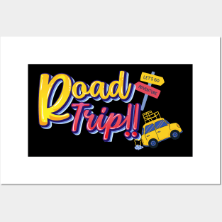 beautiful road trip colorful T shirt Posters and Art